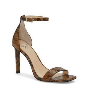 Vince Camuto Brown Snake Print Heels